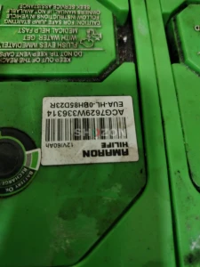Preowned Amaron car damaged battery 12v 60Ah for sale