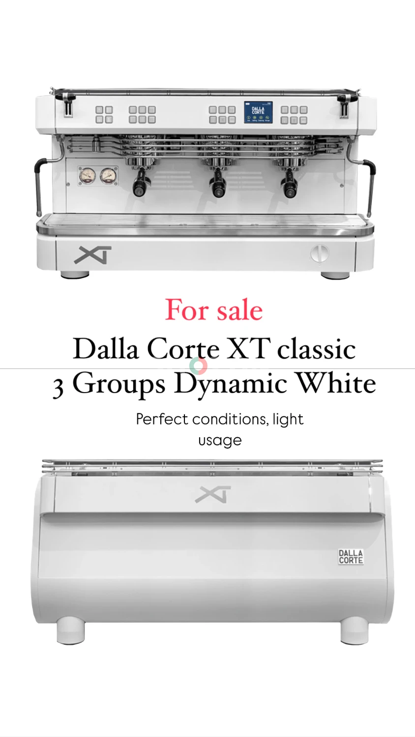 Dalla Corte XT Classic 3 Group Espresso Machine – Like New (3 Months Use)