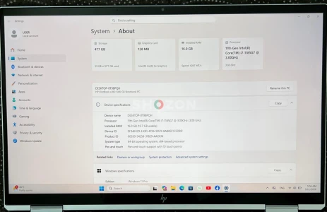 HP EliteBook 1040 G8 x360 | Intel EVO i7 | Touch 360° | Backlit Keyboard | Windows 11 Activated