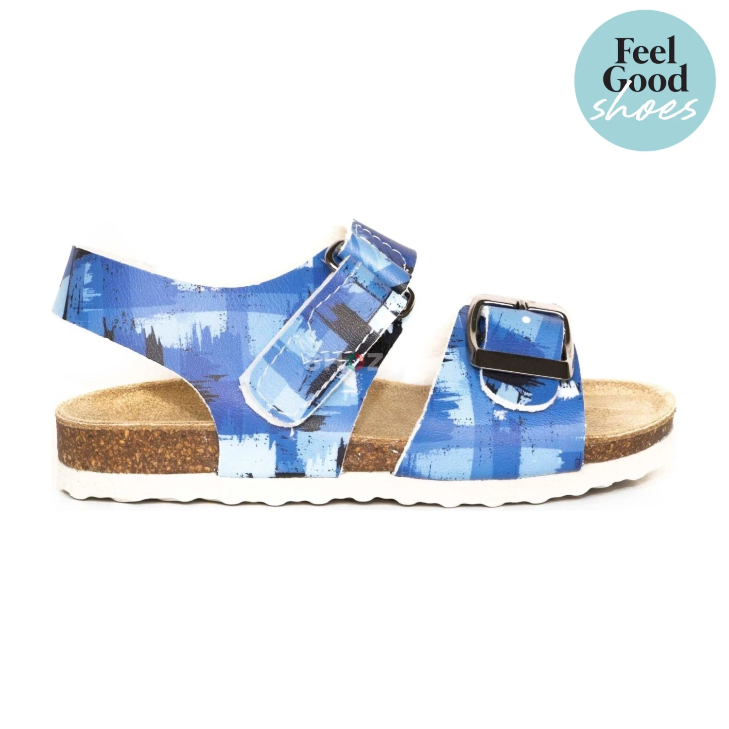 T97 Blue Cork Orthopedic Sandals for Boys | Comfortable Everyday Support