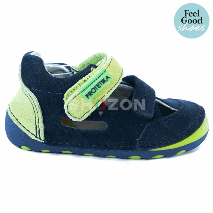 Toddler Boys Barefoot Sneakers | FLIP Denim (Wide)
