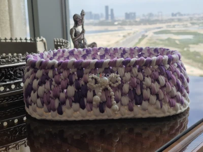 Handmade 3-Piece Crochet Basket Set