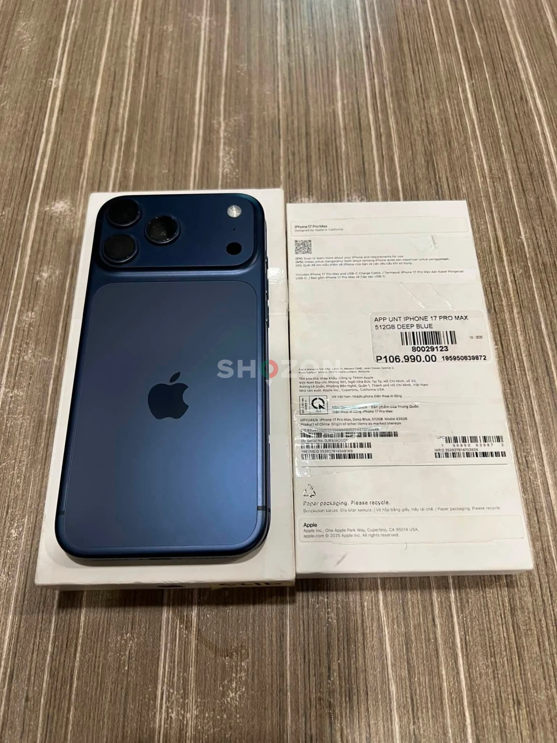 Apple iPhone 17 Pro Max Deep Blue