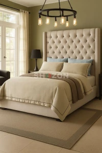 "Sleep in Style – Luxury Queen Bed Awaits!"