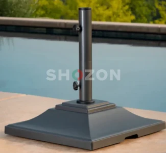 11ft Market Umbrella Cast Shale with Collar Tilt
