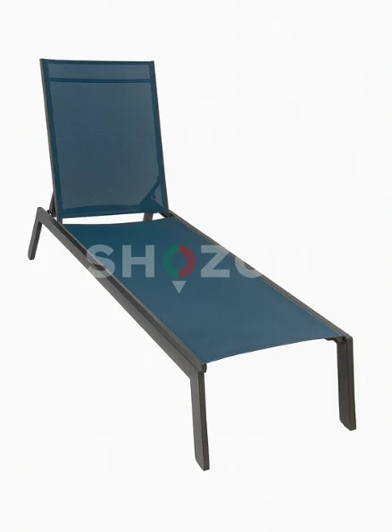 Black Outdoor Chaise Lounge