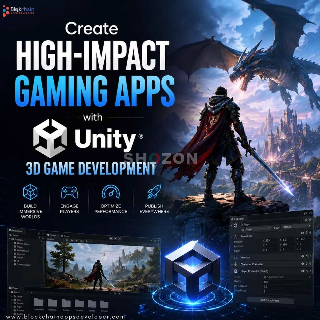Create High-Impact Gaming Apps with Unity 3D Game Development