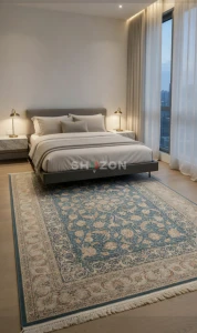 turquoise colour carpet 7x10ft | 250x350cm 