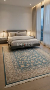 turquoise colour carpet 7x10ft | 250x350cm 
