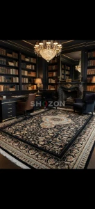 black colour Persian carpet 10x16ft | 3x5 meter