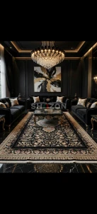 black colour Persian carpet 10x16ft | 3x5 meter