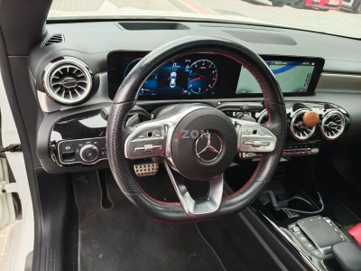 Premiun Interior Mercedes-Benz CLA 250-Class with Sporty Red and Black Leather Seats