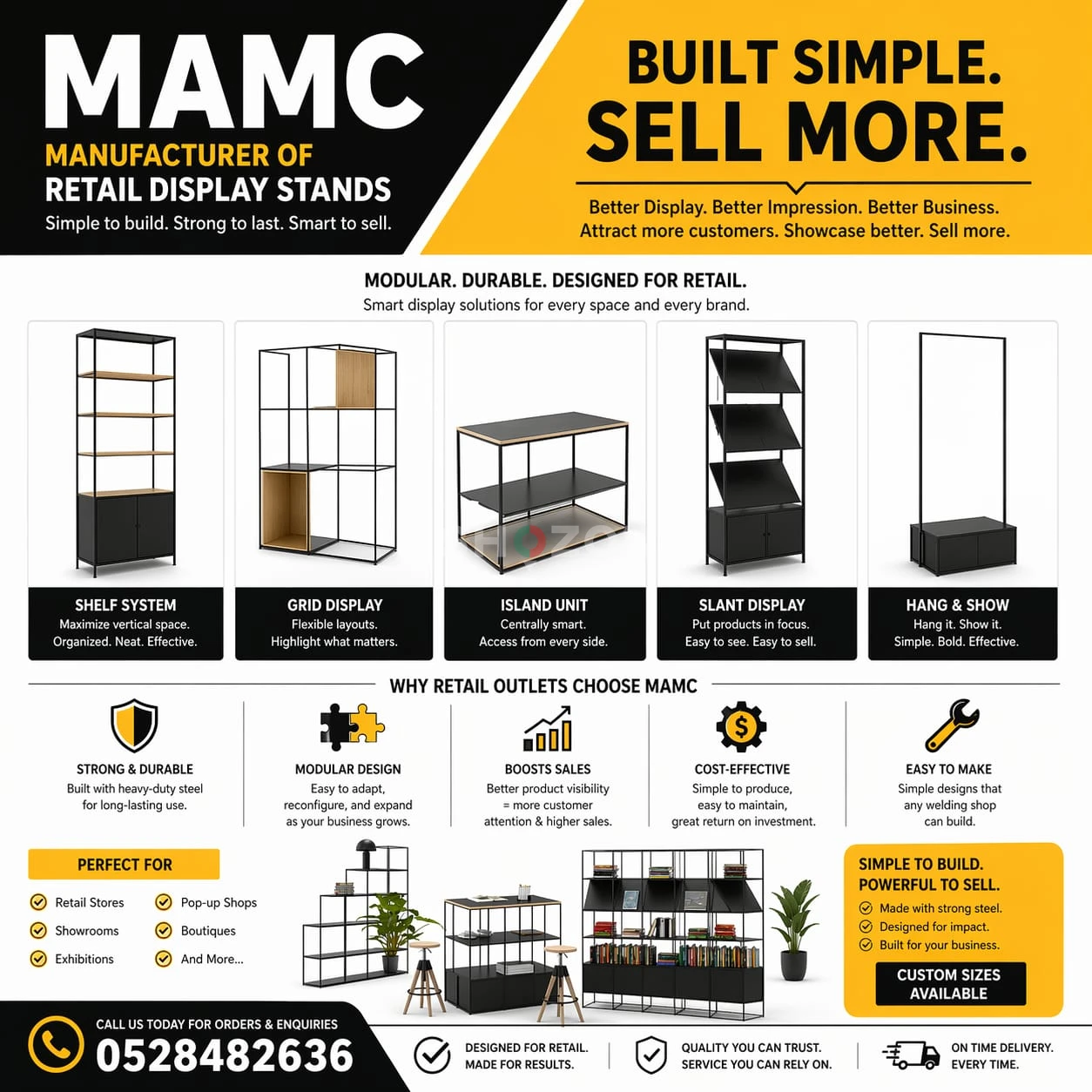 Stylish Retail Display Stands – Perfect for Your Business!