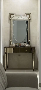 1 large mirror with draws