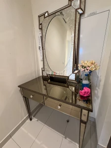 1 large mirror with draws