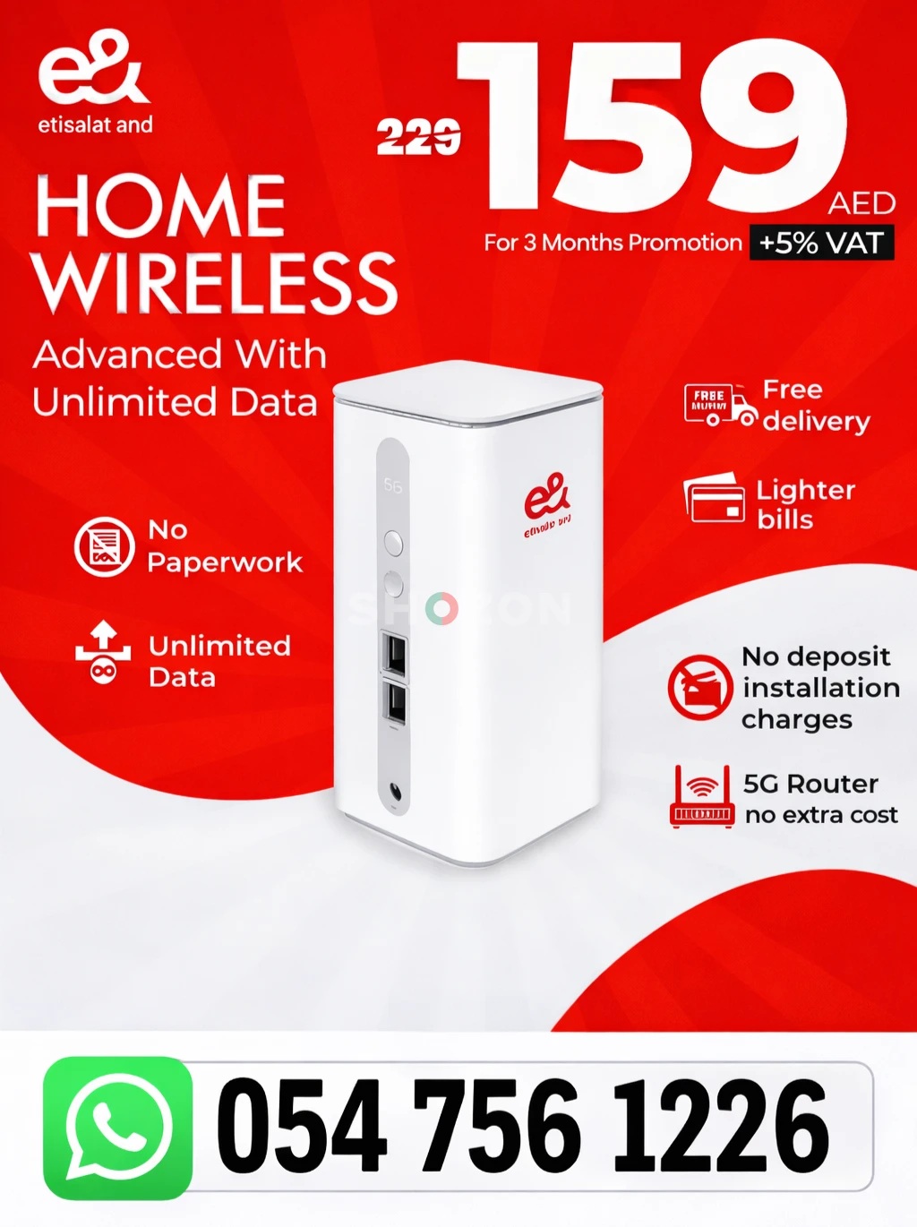 Home Wireless Router – Unlimited Data, Great Deal!