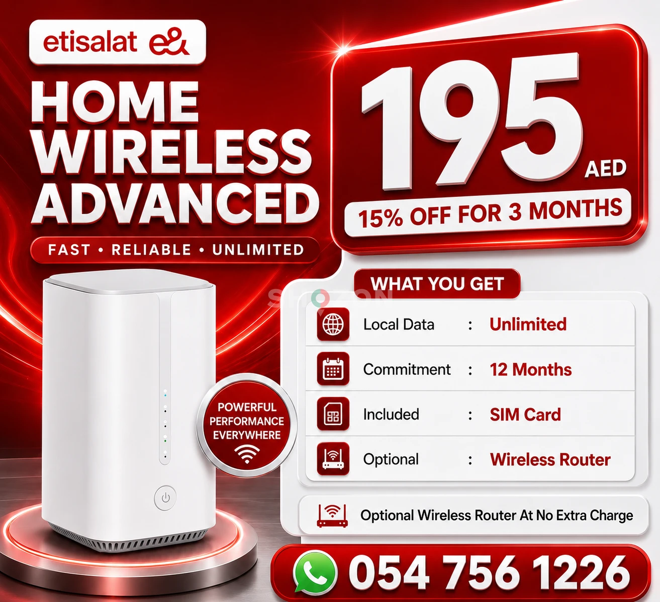 Etisalat home wifi internet provider 