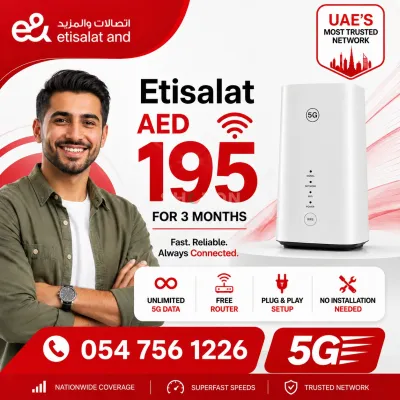 Etisalat Home WiFi internet connection all over UAE 