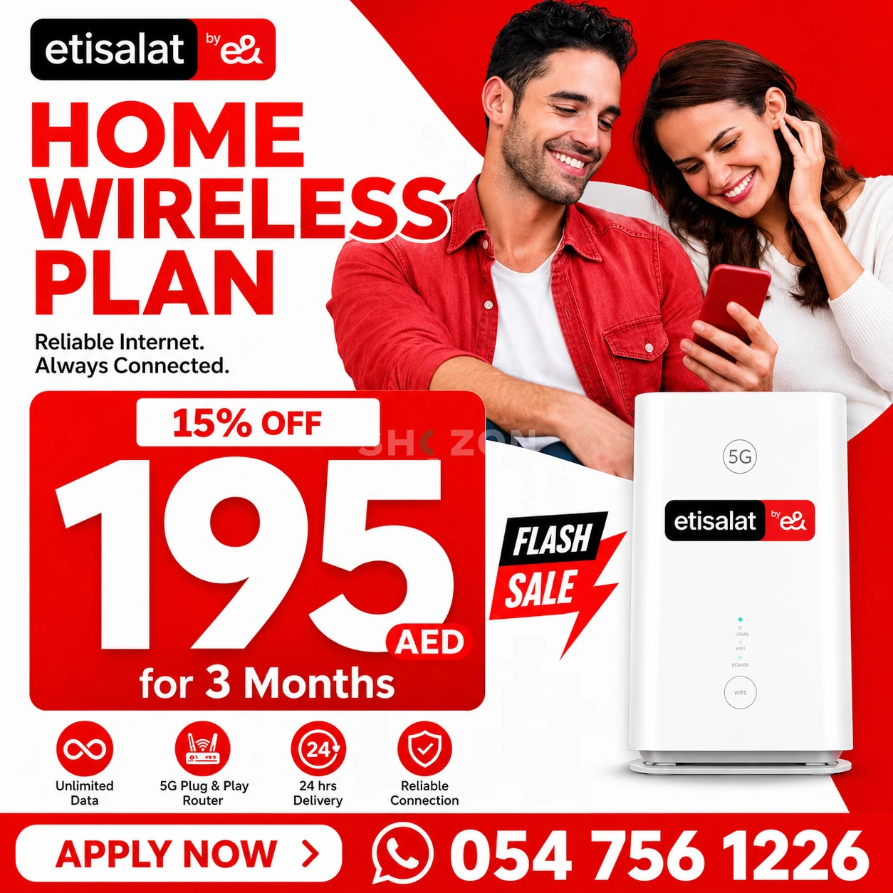 Etisalat Home WiFi 5G service throughout UAE