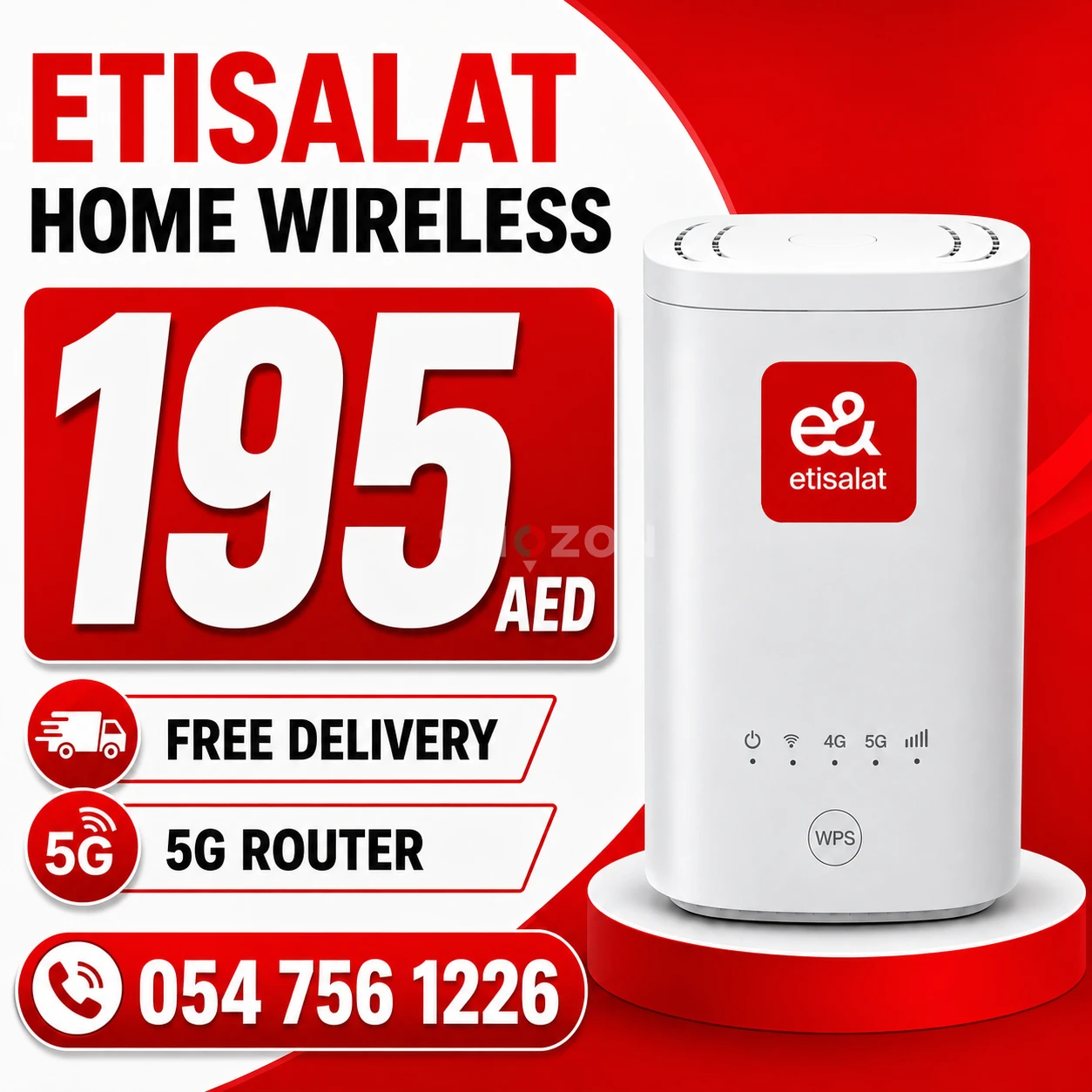 Etisalat home wifi internet connection 0547561226