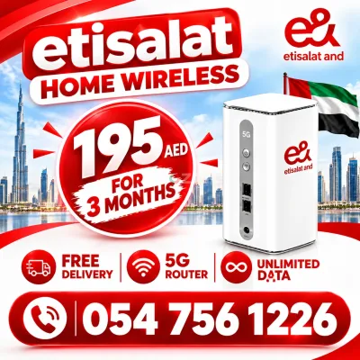 etisalat home wireless internet service 15% discount 