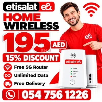 Etisalat home wireless 15% discount | Free delivery 
