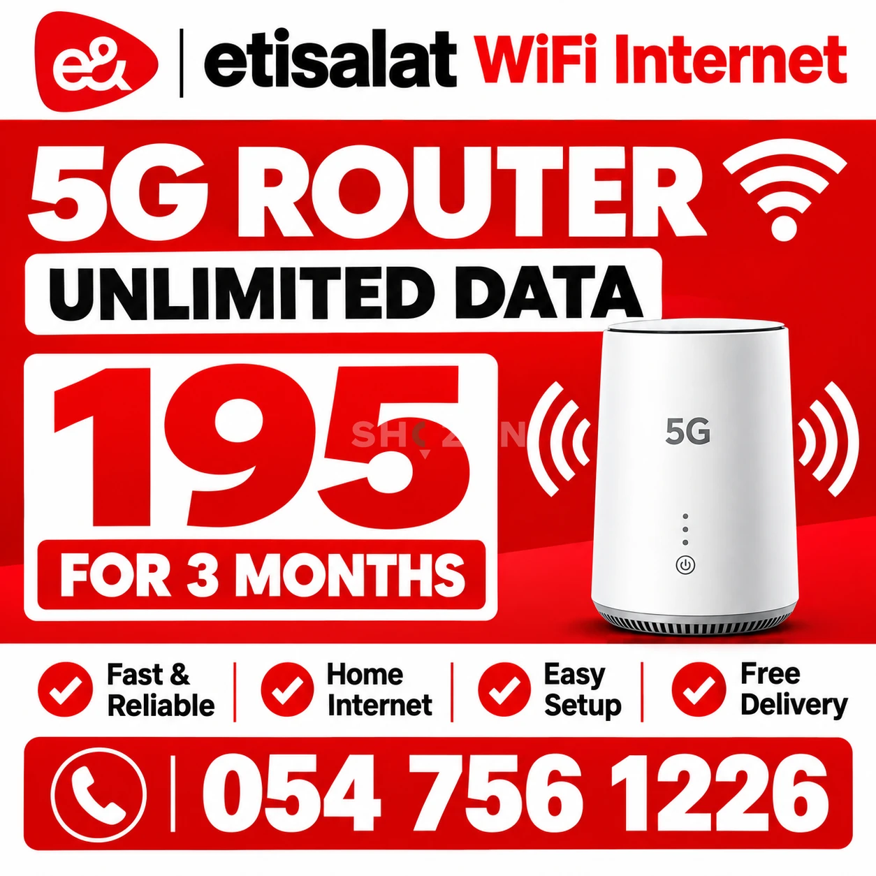 Etisalat home wireless 15% discount 