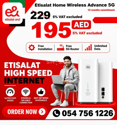 Etisalat home wifi internet | Free delivery | Unlimited data 