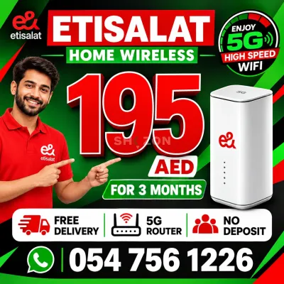 Etisalat Home Wireless 5G • Plug & Play
