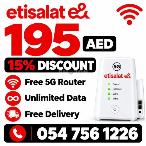 Etisalat home wifi internet service | Free delivery | Unlimited data 