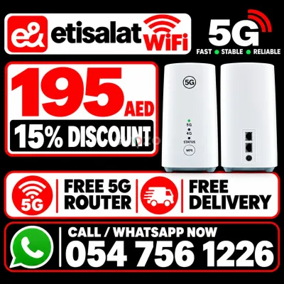 Etisalat Home Wireless 5G Router – High-Speed Internet (Excellent Condition)