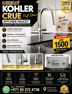 🔥 Brand New Kohler Kitchen Faucet | Luxury Chrome | AED 1500 🔥