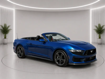 2024 Ford Mustang EcoBoost Convertible | 22,970 KM | Blue | Fully Loaded