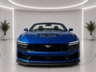 2024 Ford Mustang EcoBoost Convertible | 22,970 KM | Blue | Fully Loaded