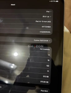iPad Air 13” (M2, 2024) – 512GB | WiFi + Cellular