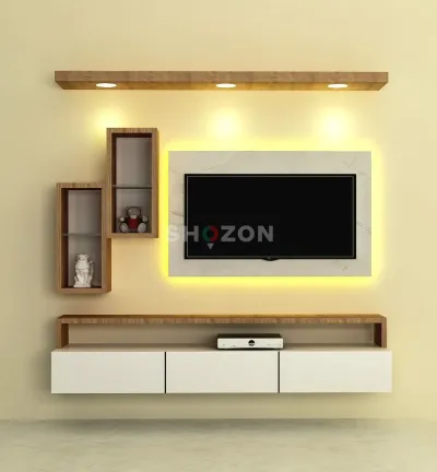 Modern Wall-Mounted Entertainment Center