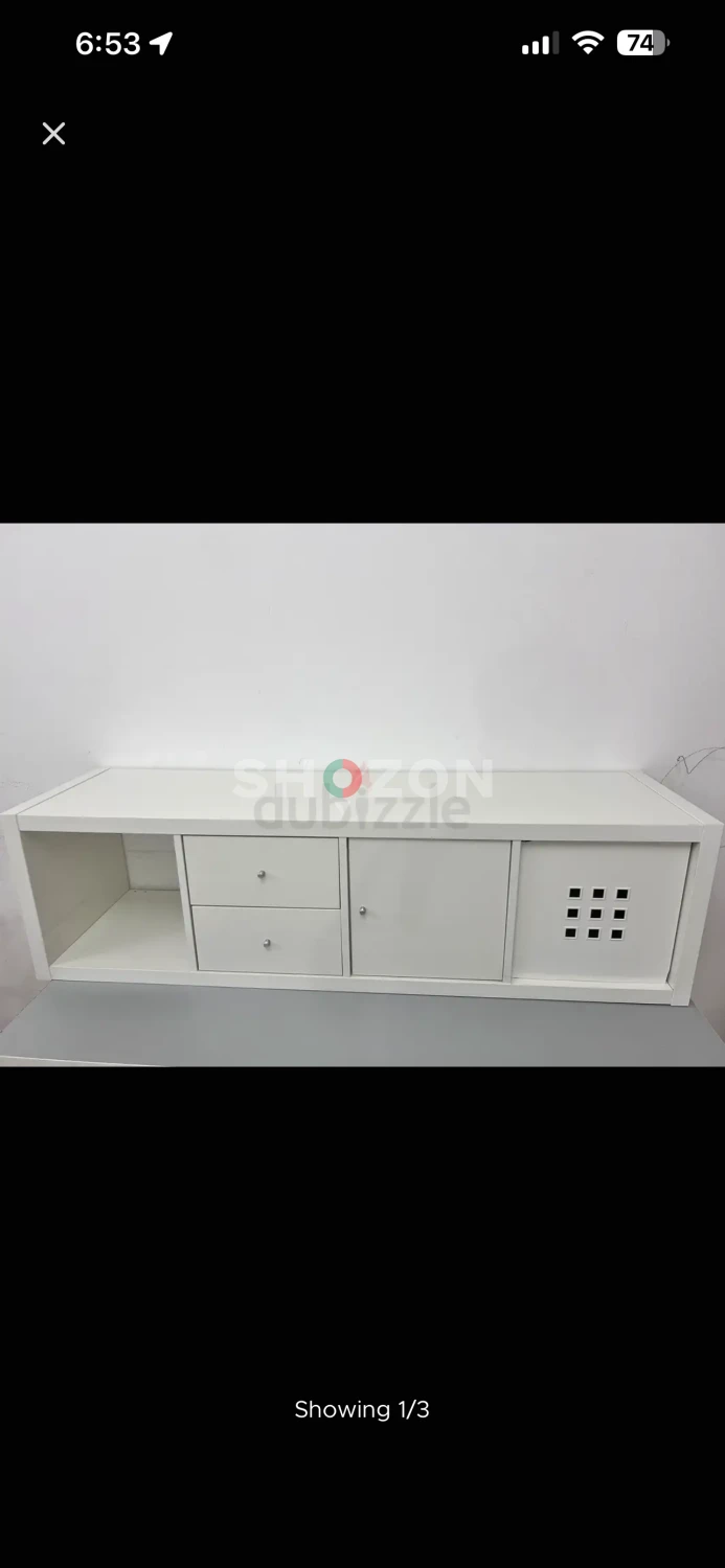 IKEA Tv Table Stylish White Entertainment Center