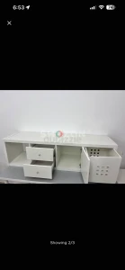 IKEA Tv Table Stylish White Entertainment Center