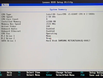 Lenovo ThinkCentre M910q mini pc intel i5-6500T 12GB RAM 256 SSD