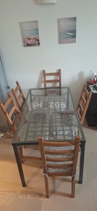 Stylish Glass Dining Table Set