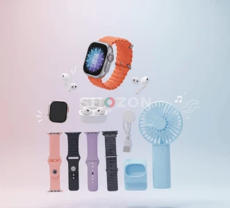 H6G Plus Smart Watch Set with Headphones and Fan