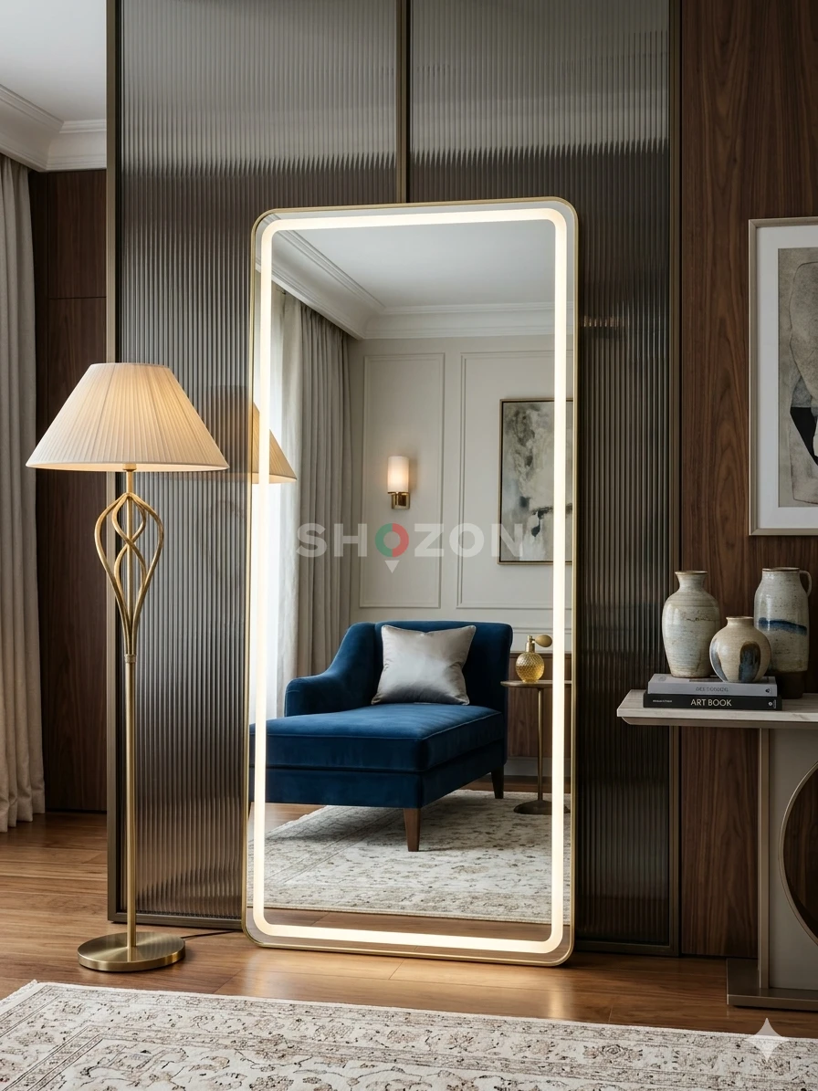 Elegant Full-Length Rectangle Led Mirror
