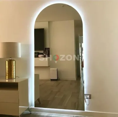 Stylish Frameless LED Arch Mirror