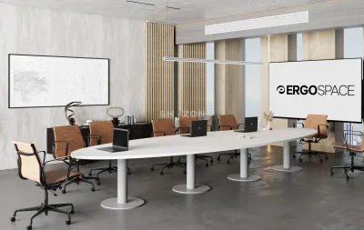 Luxury Conference Table with Executive Chairs for Sale | Boardroom Furniture Dubai | Ergospace UAE