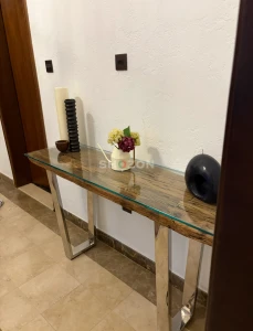 Elegant Console Table with Mirror