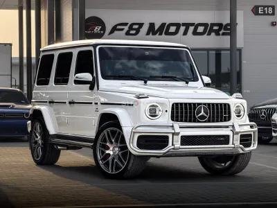MERCEDES BENZ G63 WHITE RED GCC 2019