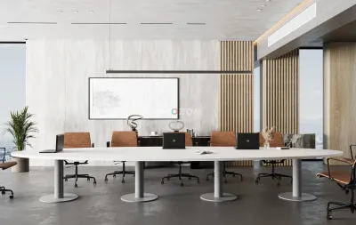 Luxury Conference Table with Executive Chairs for Sale 