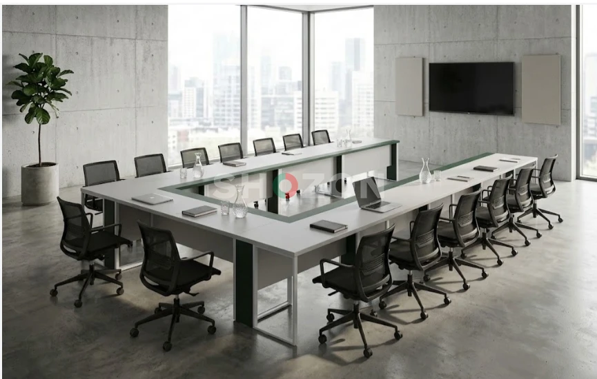 Modern U-Shaped Office Conference Table