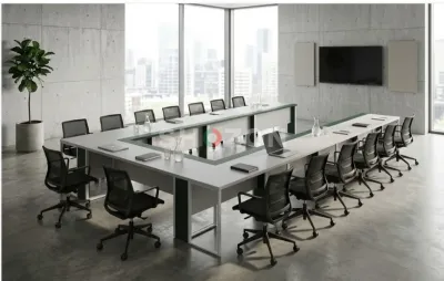 Modern U-Shaped Office Conference Table