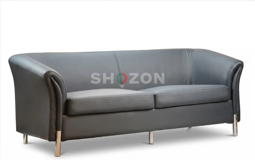 Three-Seater Leather Sofa – Made in UAE